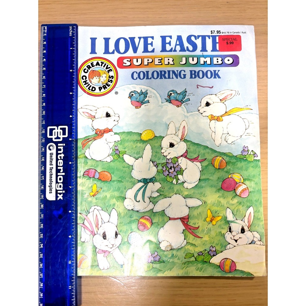 Creative Child Press I Love Easter Super Jumbo Coloring Book Bunny Rabbit